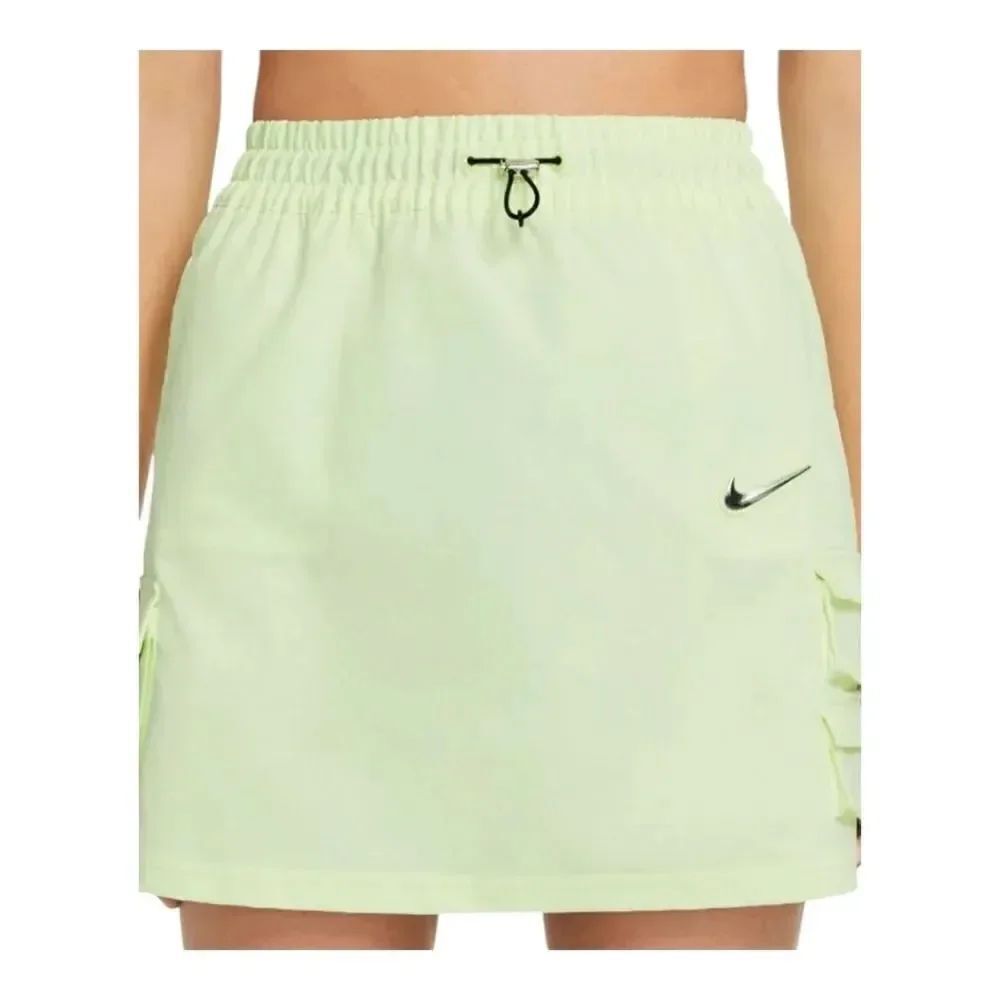 Nike Women's Plus Size Swoosh Skirt Pockets  DC6943 Barely Volt NWOT 1X